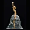 Customized Size Bronze Ballet Girl Fountain Statue