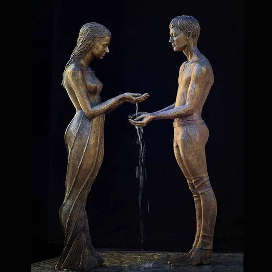 Customized Size Bronze Ballet Girl Fountain Statue