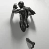 Modern Indoor Decor Body Sculpture Bronze Man Wall Sculpture