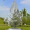 Outdoor Stainless Steel Decorative Tree Sculpture - Large Modern Garden Art for Patio & Landscape Design Rustproof Metal Wall Decor EU Shipping