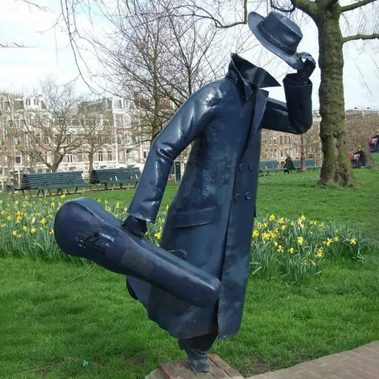 Sitting on The Chair and Playing The Cello Bronze Musician Sculpture