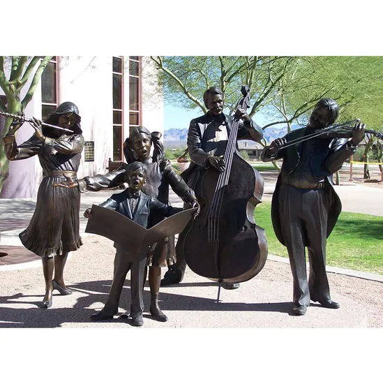 Sitting on The Chair and Playing The Cello Bronze Musician Sculpture