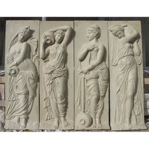 Square-Yellow-Relief-Flowers-and-Leaves-Sculpture-for-Wall-Decoration Square Yellow Relief Flowers and Leaves Sculpture for Wall Decoration
