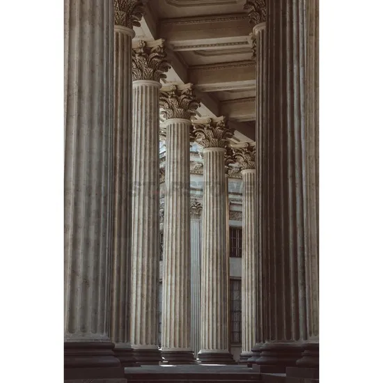 Starstone Indoor Home Architectural Natural Marble Roman Column Luxury Marble Round Pillar Wholesale