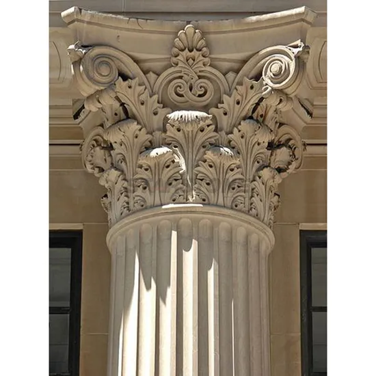 Starstone Indoor Home Architectural Natural Marble Roman Column Luxury Marble Round Pillar Wholesale