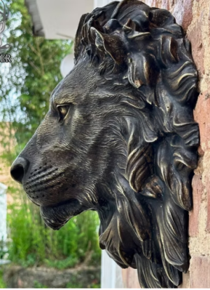 Customized Modern Art Design Copper Brass Animal Head Statue Cast Bronze Lion Head Wall Statue Customized Modern Art Design Copper Brass Animal Head Statue Cast Bronze Lion Head Wall Statue