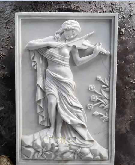 Cheap Marble Wall Relief Sculpture for Home Decoration