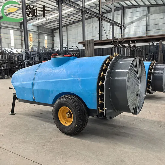 CE 2000L, 1600L, 1000L Large Multi-Functional Farm High-Pressure Agricultural Tractor-Drawn Orchard Air Sprayer Machine, New Agricultural Diaphragm Pump Fan