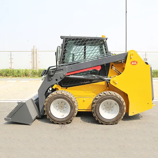 Construction-Wheel-Skid-Loader-with-Diesel-Engine-and-Hydraulic-Attachments-for-Farms (1) heavy duty loader machine for sale near me