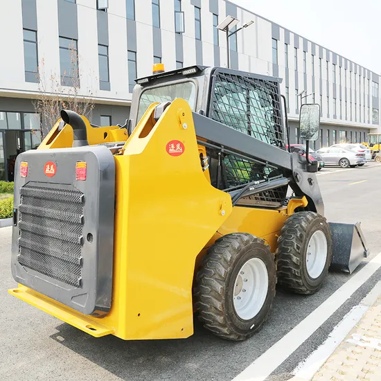 Construction-Wheel-Skid-Loader-with-Diesel-Engine-and-Hydraulic-Attachments-for-Farms (2) heavy duty loader machine for sale near me