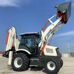 Farm-Tractor-with-Loader-and-Backhoe-Mini-Backhoe-Loader-for-Sale (2) wheel loader with high lifting capacity for mining