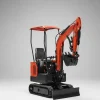 Free Shipping EPA Chinese Farm Used 1.2ton Customized Mini Excavators with Canopy and Bucket