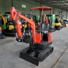 Free Shipping EPA Chinese Farm Used 1.2ton Customized Mini Excavators with Canopy and Bucket