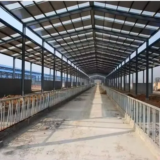 Industrial Light Steel Structure Workshop Building Construction Prefabricated Steel Structure Building Farm with Anti-Rusty Metal Frame