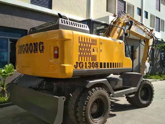 Jg130s Wheeled Excavator for Construction Farms Energy and Mining with Grapples