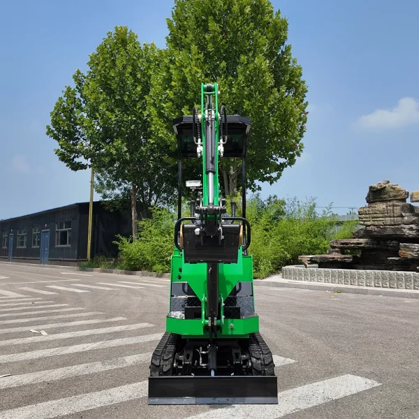 Mini Excavator with Zero Tail Swing Features Suitable for Construction Landscaping and Farm Work