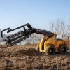 Rugged-Durable-All-Terrain-4WD-Ride-on-Mini-Skid-Steer-Loader-with-Trencher-for-Farm-Drainage-and-Site-Prep (2) best loader machine for sand and gravel work