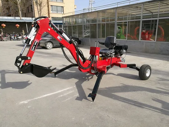 Compact Farm and Landscape Towable Trailer Mini Excavator Backhoe with 360 Rotation