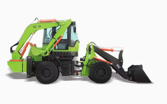 Farm Tractor with Loader and Backhoe Mini Tractor with Front Loader and Backhoe