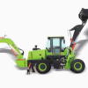 Farm Tractor with Loader and Backhoe Mini Tractor with Front Loader and Backhoe