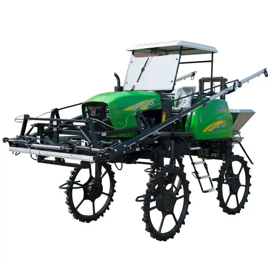 China Agricultural Self Propelled Paddy Field Sprayer with Fertilizer for Corn and Rice Farm Corn Tractor Sprayers