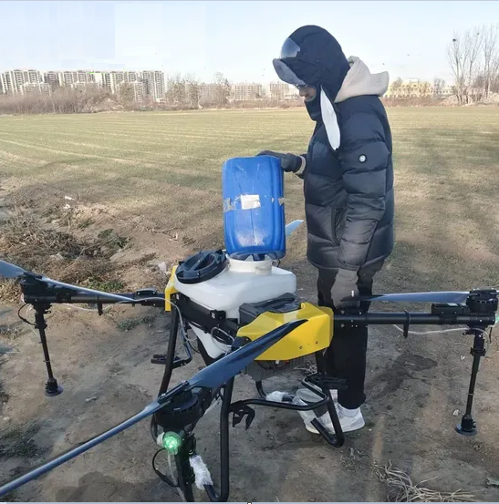 Agricultural Sprayer Fertilizer Seed Heavy Lift Fumigadores Agriculture GPS Drone T40