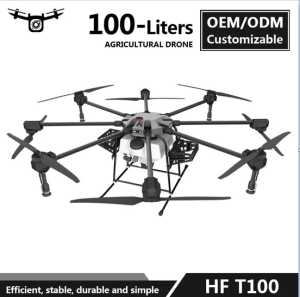 ert 100liter 8 Axis Heavy Load Foldable Agriculture Crop Spraying Agro Drone Intelligent Multi-Function Farming Plant Protection Brushless Pump Drone