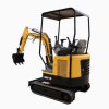 nb3 1.5 Ton Mini Excavator Compact Hydraulic Crawler Digger with Canopy for Farm Garden and Narrow Space Work